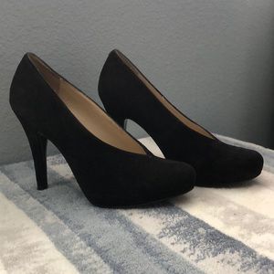 Nine West Black Suede Heels